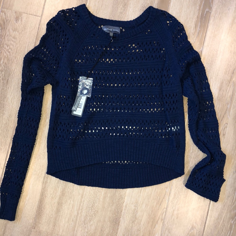 Micheal Stars Crop Sweater